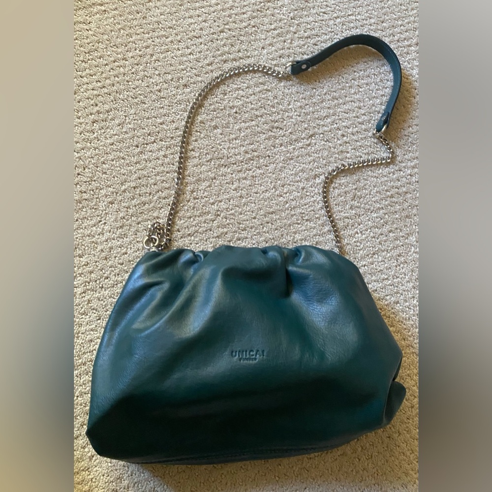 UNICA! Firenze | Green Leather Pouch/Crossbody Bag